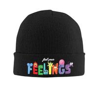 RYMHSKYBC À l’Envers 2 émotions Ressentez Vos Sentiments Tricoté Chapeau Automne-Hiver Skullies Bonnets de Dessins animés Bonnets Unisex Acrylique Casual