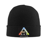 RYMHSKYBC Ark Survival Evolved (Noir) Bonnets tricotés Tuques Chauds d’Hiver Casquette en Maille Unisexe Bonnets Mode