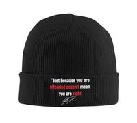RYMHSKYBC Citation de Charlie Kirk : Un Vrai Patriote Casquettes tricotées Femmes Hommes Tuques Automne-Hiver Chaudes en Soldes en Acrylique RIP Prière Casquette en Melon Chaud