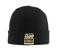 RYMHSKYBC Fabriqué en 1983 Imprimé Casques d’Automne Tuques de tuque pour Femmes Tuque d’Hiver Doux, Chaud Extensible d’Hiver Tuques à la Mode