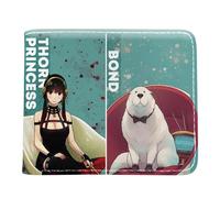 RYNDEX SP-Y×FAMI-LY Portefeuille Enfant Garcon, Porte-Carte Animé Plié à La Mode, Ado Bourse pour Les Fans de Cartoon(Color:Multicolor 10)
