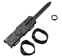 RynoPulse Lame cachée en plastique - Épée évolutive - Accessoires de jeu de rôle - Épée télescopique à manche d'éjection - Matériau doux - Jouet rétractable caché pour adolescents et adultes - Noir