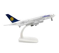 RynoPulse Modèle d'avion pour Deutsche Lufthansa A380, Modèle en Alliage Métallique à l'Échelle 1:200 pour Les Amateurs d'Aviation et Les Collectionneurs Adultes
