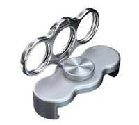 RynoPulse Support de téléphone rotatif à 360 degrés à double anneau à trois doigts, support portable pliable, poignée magnétique pour une utilisation mains libres, bureau, voiture, lieu de travail