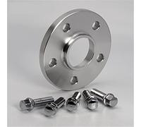 Rynplex 2 pièces 12/15/20mm, joint d'adaptateur d'entretoise de roue forgé PCD 5x10 0/5x112 CB:ID = OD 57.1mm, for, for VW Kit de cale d'espacement de roue de voiture(BLACK 2pcs 20mm)