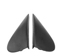 Rynplex 2 pièces, for NISSAN, for Versa 2012-2019, garniture de couvercle garde-boue triangulaire d'angle rétroviseur latéral voiture, extérieures coque en ABS noir Cache-miroir triangulaire