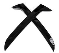 Rynplex 2 pièces séparateur de Canards d'aile de becquet latéral de fenêtre arrière de Voiture, for, for MK1 2007-2016 MK2 2017on Noir Brillant Aileron de Lunette arrière(MK1 2007-2016)