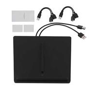 Rynplex Accessoires de Voiture adaptés for Tesla, modèle 3 Moto 10 W Chargeur téléphone sans Fil à Double Position Chargeur de Voiture(Schwarz)