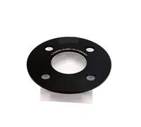 Rynplex Adaptateur d'entretoise de roue 2 pièces 3/5/8/12/15/20mm PCD 4x100 CB 57.1mm, combinaison à 4 cosses, for VW, for Kit de cale d'espacement de roue de voiture(BLACK 2PCS 5MM Spacers)