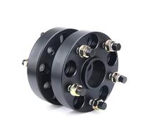 Rynplex Adaptateurs de Conversion d'entretoises roue 2 pièces 15/20/25/30/35/40mm, for PCD 5x114.3 à 5x100 5x108 5x112 5x120 5x127 Kit de cale d'espacement de roue de voiture(BLACK 2pcs 25mm Black)