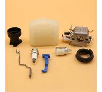 Rynplex Carburateur Filtre à air D'admission D'accélérateur Tige Tuyau De Carburant, for Husqvarna, 340 345 346XP 350 Pièces Moteur Tronçonneuse Jardin Filtre à air(HUS340 40MM)