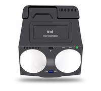 Rynplex Chargeur sans Fil for téléphone Portable de Voiture, for BMW, série 5 6 G30 G38 G32 6GT 2017 2018 2019 QI Accessoires Chargeur de Voiture