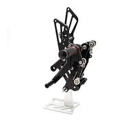 Rynplex Convient for CBR150 CBR 125 150 2011-2015 2012 2013 Repose-pieds arrière réglables en aluminium CNC for moto Pédale de moto(Silver)