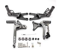 Rynplex Convient for Tnt125 Tnt 125 2016 2017 2018 2019 2020 Repose-pieds arrière de moto en alliage d'aluminium CNC Pédale Neuf Pédale de moto(Gray)