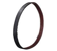 Rynplex Courroie à boucle fermée 2GT GT2, courroie de distribution en caoutchouc, GT2-6MM, for pièces d'imprimante 3D, poulie, synchoronus Unité de ceinture(BLACK 92MM)