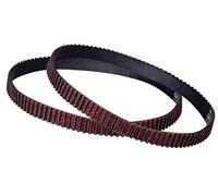 Rynplex Courroie LL-2GT à boucle fermée GT2, Synchoronus de distribution 2GT, Caoutchouc GT2-6MM, for pièces d'imprimante 3D Poulie Unité de ceinture(BLACK 92MM)