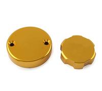 Rynplex Couvercle de réservoir d'embrayage de Frein Avant de Moto, Bouchons de Pompe à Huile Liquide, for 1098, for Monster, 1200 Multistrada V2, doré Réservoir de Liquide de Frein pour Moto
