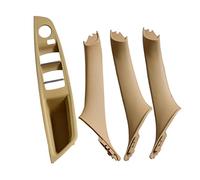 Rynplex Ensemble de poignées de traction de panneau de commutateur de fenêtre d'accoudoir de porte intérieure, for BMW, for série 5 F10 F11 F18 520i 523i 525i 528i 535i(Beige-4pcs)