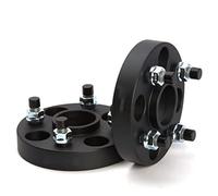 Rynplex Entretoises de roues personnalisées, 2 pièces, 20/25/30/35/40mm, adaptateurs Conversion PCD 4x114.3 à 4x100 4x108 4x110 Kit de cale d'espacement de roue de voiture(BLACK 2pcs 15mm Black)
