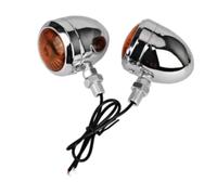 Rynplex Feux arrière 12 V pour moto, clignotants, pour cruiser - Pièces universelles de style rétro pour moto : clignotants et feux stop Clignotant de vélo (Color L) Clignotant de vélo (Color L)