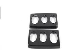 Rynplex Feux arrière for Hummer H2 2003-2009, ABS argenté, garniture de protection for pare-chocs voiture, cadre for Feu arrière de pare-chocs arrière de voiture(BLACK Style C Black)