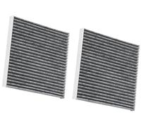 Rynplex Filtre d'habitacle au charbon actif Accessoires de gaz contrôle automatique pollen d'air filtre d'habitacle charbon actif, pour Toyota pour Avalon 2019-2022 Cf12157 871390E040(BLACK 2pcs)