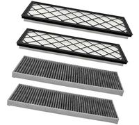 Rynplex Filtre d'habitacle au charbon actif Filtre d'habitacle à charbon actif 4 pièces Air Hepa, pour Tesla modèle Y Juniper 2025 2024