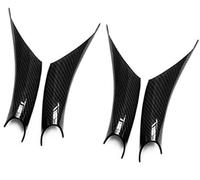 Rynplex for, série 3 4 E90 E91 F30 F35 F32 F34 Style de Voiture Panneau Porte intérieur poignée Maintien accoudoir Housse Protection Autocollant pour poignée de Porte(Black 4pcs for F30)