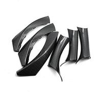 Rynplex for, série 3 4 E90 E91 F30 F35 F32 F34 Style de Voiture Panneau Porte intérieur poignée Maintien accoudoir Housse Protection Autocollant pour poignée de Porte(Black 6pcs for E90 Lhd)