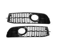Rynplex Grille de Protection for Phare antibrouillard Avant de Voiture, Noire, for, for A6 C6 pour, 2008-2011 4F0807681Q01C 4F0807681Q02C Cache-phares antibrouillard(Schwarz)