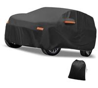 Rynplex Housse de voiture, for Genesis, GV80 210D-PU, housse complète d'extérieur, toutes saisons, avec porte, for fermeture éclair Protection complète extérieure de voiture