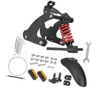 Rynplex Kit d'amortisseur arrière, pour Scooter électrique pour NIU Kqi2 Kqi3, Construction en Acier ABS, réduction du Bruit de Conduite Douceur Ressort de Suspension Avant
