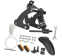 Rynplex Kit d'amortisseur arrière, pour Trottinette électrique pour NIU Kqi2 Kqi3, Accessoire de Mise à Niveau Suspension en Acier et Abs avec réduction Ressort de Suspension Avant
