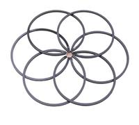 Rynplex Kit de segments Piston 6 pièces 47mm X 1.5mm, for Husqvarna 455 455E 460, pièce rechange for tronçonneuse Rancher Segment de piston pour tronçonneuse