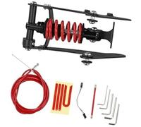 Rynplex Kit de Suspension d'amortisseur arrière en Acier Noir/Rouge, pour Scooters électriques M365 1S Pro1 Pro2, améliore la Conduite, réduit Les Ressort de Suspension Avant