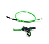 Rynplex Kit d'embrayage hydraulique for moto, levier, maître-cylindre, tuyau d'huile tricoté, poignée pliable réglable, accessoires universels, pour Câble d'embrayage moto(Green)