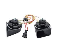 Rynplex Lot de 2 klaxons voiture à double tonalité 410/510, 12 V, 110-125 dB, étanches, for Chevrolet, Aveo 2008-2011 Remplacement de la corne d'escargot de voiture