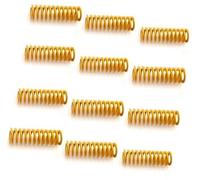 Rynplex Lot de 3 câbles moteur pas à for imprimante 3D 1,5 m HX2.54 4 broches 6, for Nema 17 for, câble d'extension for Capteur de température pour imprimante 3D(BLACK 12Pcs Ender 3 Bed Springs)