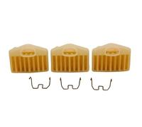 Rynplex Lot de 3 filtres à air avec kit ressorts, for tronçonneuse jardin Husqvarna, 362 365 371 372, pièce rechange 503 81 45 02, 73 54 01 Filtre à air