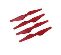 Rynplex Lot de 4 hélices à dégagement rapide for DJI, Tello, remplacement coloré l'hélice Tell, for, accessoires for drone Hélices de drone(Rot)