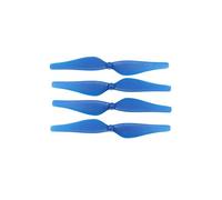 Rynplex Lot de 4 hélices colorées à dégagement rapide en ABS, for DJI, Tello, for MINI, Drone CCW/CW, pièces rechange, accessoires lame Hélices de drone(Blue)