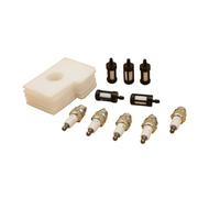 Rynplex Lot de 5 bougies d'allumage for filtre à air et carburant, for STIHL, 017 018 MS170 MS180 MS 170 180 REPL 11301240801 PIÈCES DE RECHANGE for MOTEUR TRONÇONNEUSE Filtre à air