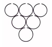 Rynplex Lot de 6 Segments de Piston 47,5 mm x 1,2 mm, for Zenoah, G620PU G621 6200 OEM Remplace 2618-41210 et Plus Tronçonneuse Universelle 62CC 2 Temps Kit de Segments de Piston