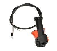 Rynplex Matériel d'injection noir pièces de tondeuse à gazon commutateurs tondeuse débroussailleuse poignée interrupteur accélérateur déclencheur câble accessoires Interrupteur d'accélérateur pour ton