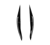 Rynplex Paupière à Sourcils de Phare Noir Brillant, for BMW série 5 F10 Couverture 2010 2011 2012 2013 couvercles de Voiture en résine époxy (Colle) Accessoires Phare Paupière Sourcil