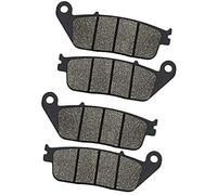 Rynplex Plaquettes de frein avant et arrière de moto, for Triumph, Street Triple 675 Naked 07-12 Tiger 800 XC XCA XCX XR XRT XRX VIN855531 2011-2020 Plaquettes de frein pour moto(BLACK Front 2 pairs)