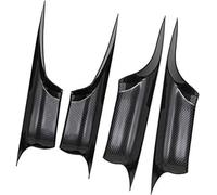 Rynplex Poignée de Porte intérieure Voiture, for, F01 Série 7 730 750 2008-2015 Panneau en Fibre Carbone Avant arrière Gauche Droite Autocollant pour poignée de Porte(Carbon Pattern)