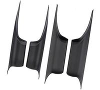 Rynplex Poignée de Porte intérieure Voiture, for, F01 Série 7 730 750 2008-2015 Panneau en Fibre Carbone Avant arrière Gauche Droite Autocollant pour poignée de Porte(Svart)