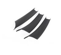 Rynplex Poignées de Porte intérieures Voiture, for, X5 E70 X6 E71 LHD Panneau intérieure Couvre-poignées Maintien Garniture Protection d'accoudoir Style Autocollant pour poignée de Porte(Black A)