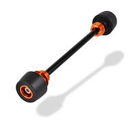 Rynplex Protecteur de collision de fourche de roue coulissante d'essieu avant de 26mm, for 125 150 200 250 300 350 450 500 530 EXC SX XC XCW SXF EXCF Protection de fourche de moto(Orange)